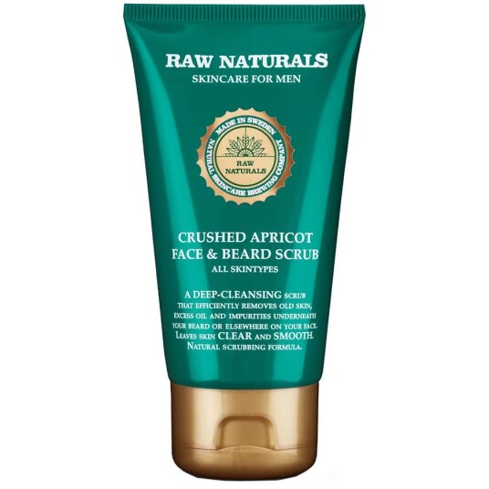 Raw Naturals by Recipe for Men Crushed Apricot Face & Beard Scrub 75 ml Skjeggshampoo Skjeggbalsam Raw Naturals by Recipe for Men Crushed Apricot Face & Beard Scrub 75 ml Skjeggshampoo Skjeggbalsam