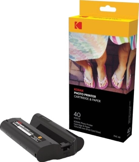 Kodak Phc 40 Trermisk Overføring 40 Ark Kodak Photo Printer Dock 100 Mm 148 Mm