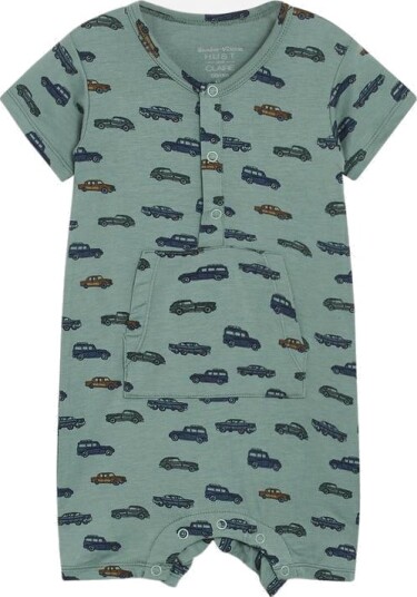 Hust & Claire Mungo Bambusviscose Romper Green ice (74 / 9 mnd)