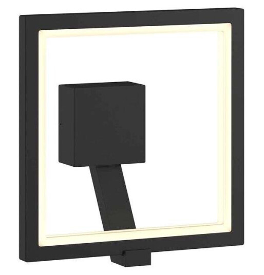 Lucande Utendørs LED-vegglampe Square, grafittgrå