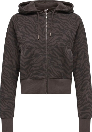 Only Play Onpcaro Hood Ls Brush Swt Cardigan Brown L