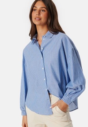 ONLY Onlarja L/S Stripe Shirt Light blue/White M ONLY Onlarja L/S Stripe Shirt Light blue/White M