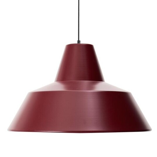 Made By Hand Verkstedslampe Taklampe Wine Red W5 Made By Hand Verkstedslampe Taklampe Wine Red W5