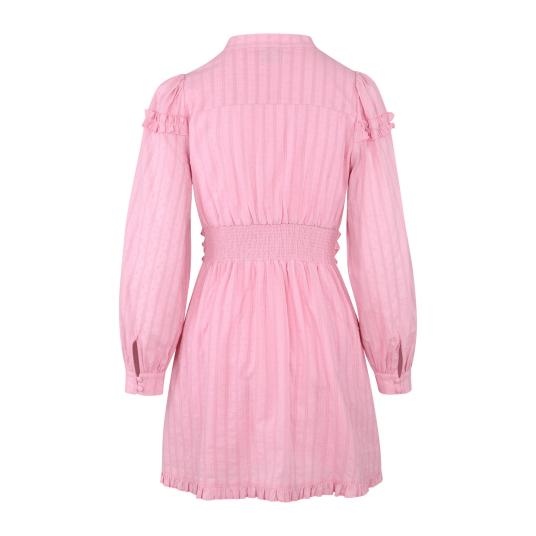 Selene Dress Pink XS Ruffle cotton dress Selene Dress Pink XS Ruffle cotton dress