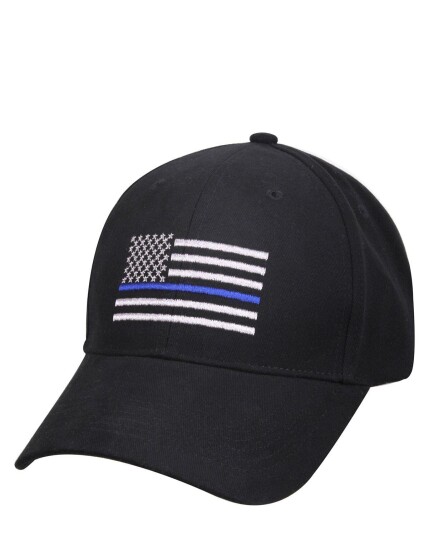 Rothco US Baseball Cap - Thin Blue Line Svart Svart