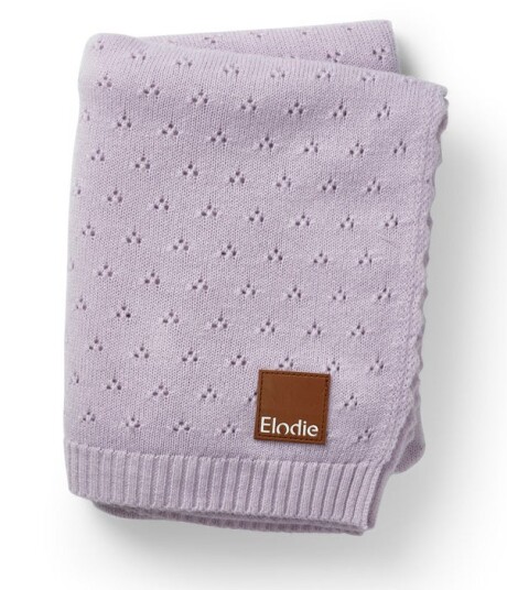 Elodie Pointelle-strikket Teppe 100x75 Lavender Love Elodie Pointelle-strikket Teppe 100x75 Lavender Love