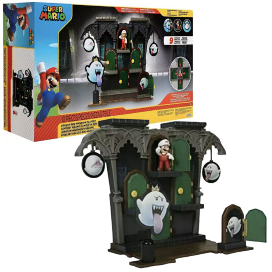 Nintendo Super Mario Lekesett Med 6 Cm Figur Boo Mansion