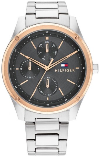 Tommy Hilfiger Herreklokke 1710541 Tyler Grå/Stål Ø43 mm Tommy Hilfiger Herreklokke 1710541 Tyler Grå/Stål Ø43 mm