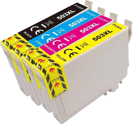 TB Blekkpatron Pakke No.503XL Sort/CMY Høykapasitet (13ml/3x10ml), erstatter Epson C13T09R64010