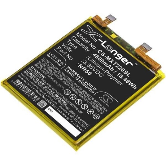 Motorola Moto Edge X30 5G 2021 batteri (4800 mAh 3.85 V, Sort)