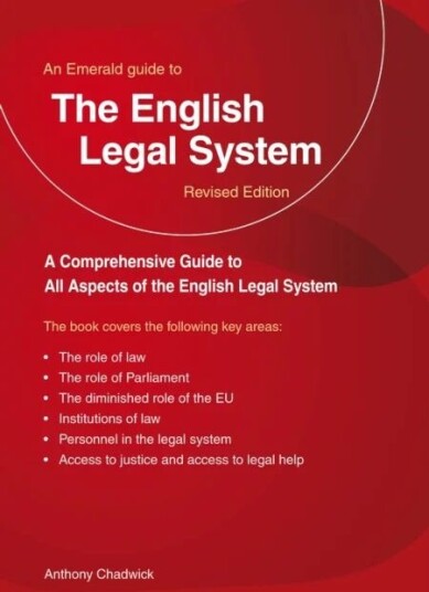 A Guide To The English Legal System Av Anthony Chadwick