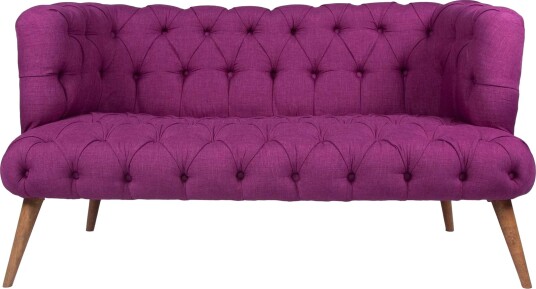 Monroew 2 seters Sofa Lilla/Natur