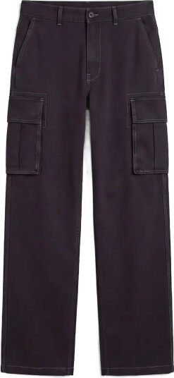 Calvin Klein Jeans Baggy Utility Cotton Twill Cargo Navy 33 x 32