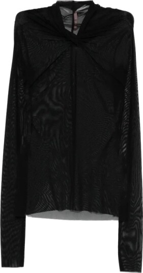 Rick Owens Dame Topper Svart M,