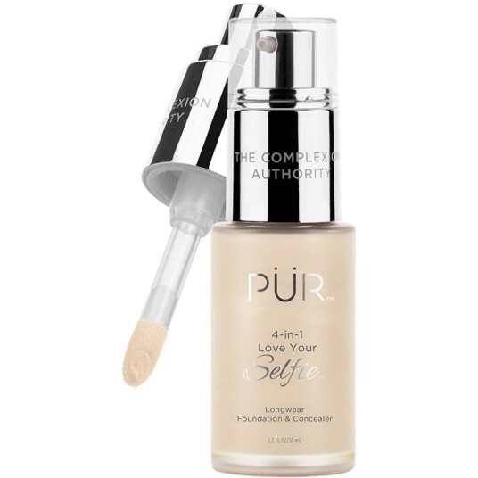 PÜR Love Your Selfie Longwear Foundation & Concealer LG6 30ml - Vegan, Matt, Fuktighetsgivende
