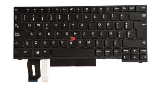 Lenovo - notebook replacement keyboard - with Trackpoint UltraNav - QWERTY - Spanish - black - Brbart tastatur - til utskifting - Spansk - Svart