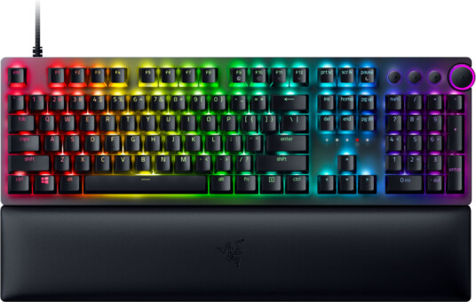 Razer Huntsman V2 Gamingtastatur - Nordisk Layout - RGB - Svart