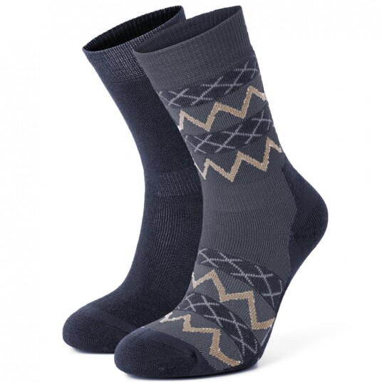 Johaug  2-Pk Wool Socks ullsokker dame Ink Dark Blue 39-41