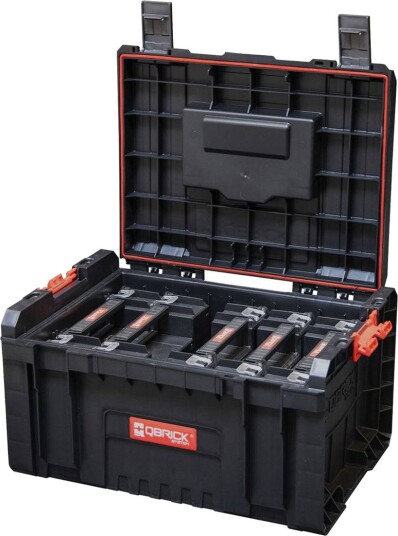 Qbrick Verktøykasse System PRO 2.0 + 5 Organizerbokser (19 Liter)