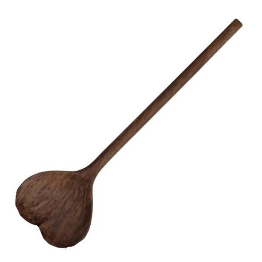 Sögne Home - Melker serveringsskje hjerte 30 cm mørkt tre Sögne Home - Melker serveringsskje hjerte 30 cm mørkt tre
