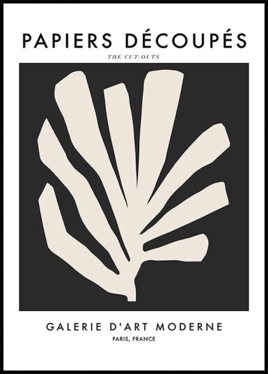 Silhouette Leaves Poster Plakat / 100x150cm