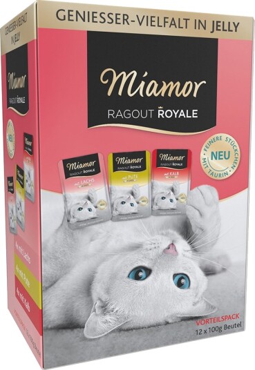 Miamor Våtfôr Ragout Royale Laks Og Kalv Kalkun 24 X 100 G Miamor Våtfôr Ragout Royale Laks Og Kalv Kalkun 24 X 100 G