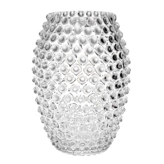 Klimchi  Hobnail egg vase 18 cm crystal