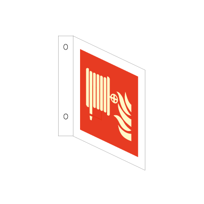 Jo Safety Fire hose reel Photoluminescent Aluminium PA NN 200 x mm IMO flags sign 109024PANN Jo Safety Fire hose reel Photoluminescent Aluminium PA NN 200 x mm IMO flags sign 109024PANN