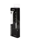 Veho Pebble Ministick - Strømbank - 2200 mAh - 1 A (USB) - på kabel: Micro-USB - svart