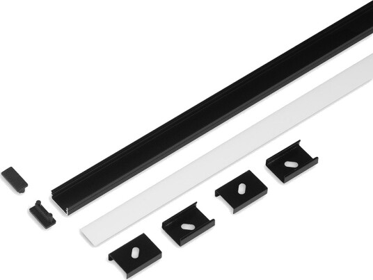Topmet 2m sett BEGTON12 + J SLIDE Sort anodisert Topmet 2m sett BEGTON12 + J SLIDE Sort anodisert
