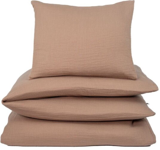 NG Baby Påslakan Vagga Muslin Brown