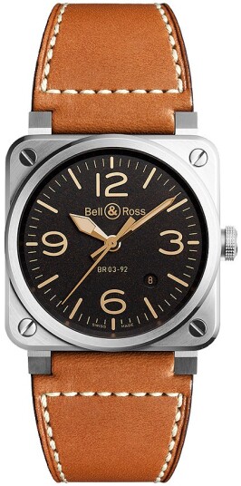 Bell & Ross Herreklokke BR0392 GH ST/SCA BR 03 Golden Heritage