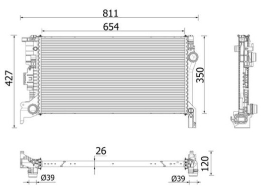 Radiator MAHLE ORIGINAL CR 2335 000P