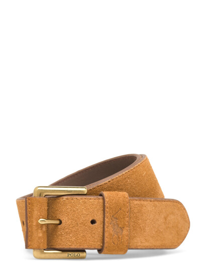 Polo Ralph Lauren Signature Pony Suede Belt 38