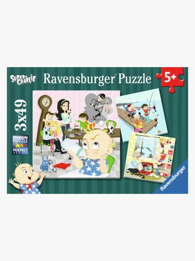 Ravensburger Super Charlie Familjen Annorlunda 3x49p Ravensburger Super Charlie Familjen Annorlunda 3x49p