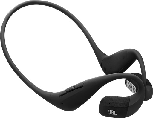 JBL Endurance Pace Wireless Open Sound Headphones with Neckband Black and Grey JBL Endurance Pace Wireless Open Sound Headphones with Neckband Black and Grey