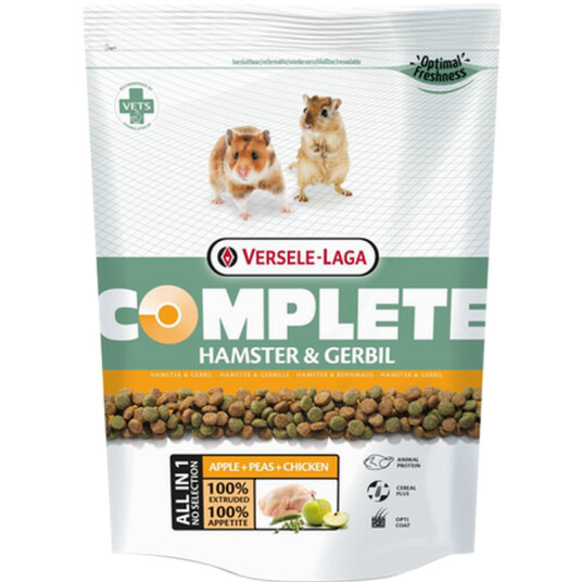 Komplett Hamster Og Ørkenrotte 500 G X 6 Stk.
