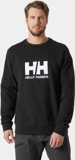 Helly Hansen HH Logo Genser Med Rund Hals Herre Svart S Helly Hansen HH Logo Genser Med Rund Hals Herre Svart S