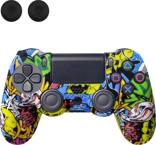 Silikondeksel til PlayStation 4 Pro Slim Skull Graffiti