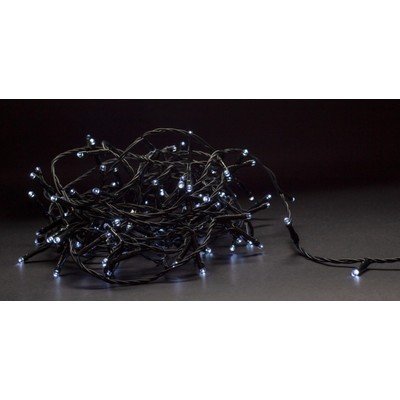 24 meter utendørs LED julelysslynge IP44 230V 240 LED kald hvit