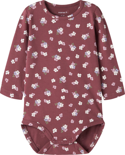 Name It Body I/e NgfVandora Wild Ginger/Floral Name It 62 Langermet Body Bordeaux Rosa