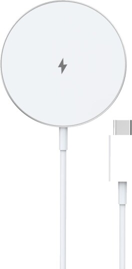 SiGN MagSafe-lader Qi 15W, USB-C Hvit SiGN MagSafe-lader Qi 15W, USB-C Hvit