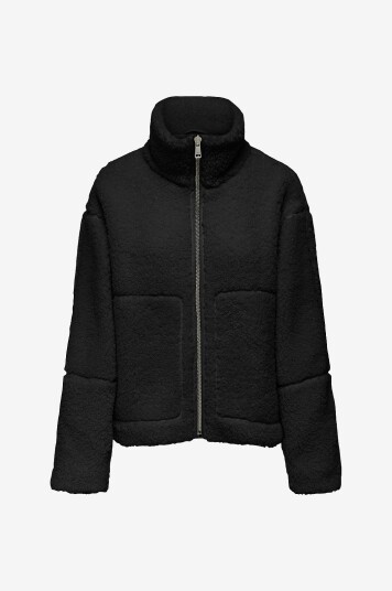 Only Teddyjakke onlAspen Life Teddy Svart Only Teddyjakke onlAspen Life Teddy Svart
