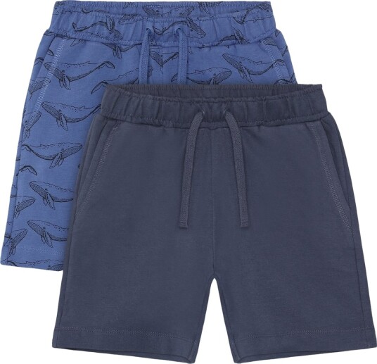 Minymo Shorts Sweat 2 Pack Blue 104 Minymo Shorts Sweat 2 Pack Blue 104