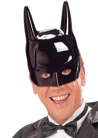 Batman Svart Halvmaske