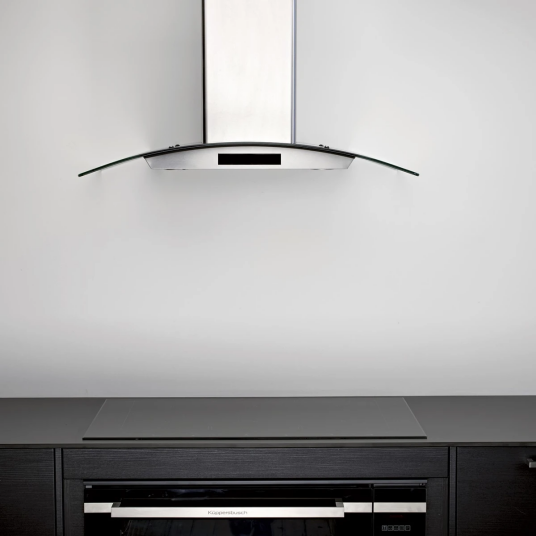 Eico Torino 2 P 90 Vegghengt Kjøkkenvifte med LED Belysning og 618 m³/h Kapasitet