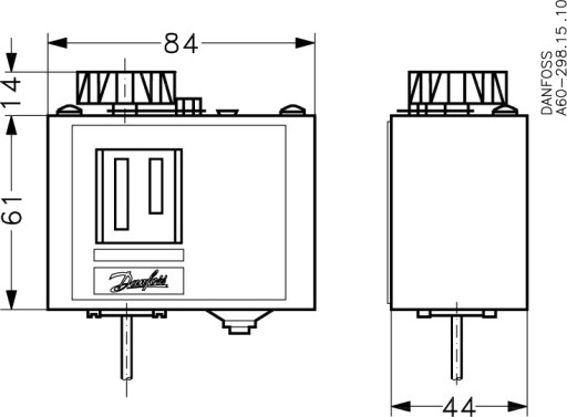 Danfoss KP78 Termostat for Hydraulikk 30–90 °C Danfoss KP78 Termostat for Hydraulikk 30–90 °C