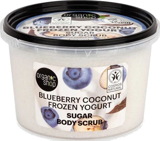 Organic Shop body scrub blueberry coconut frozen yogurt 250 ml Organic Shop body scrub blueberry coconut frozen yogurt 250 ml