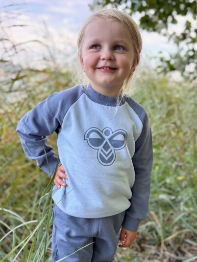 Hummel x DressMyKid Bumble joggedress-sett, Flint Stone (104) 104
