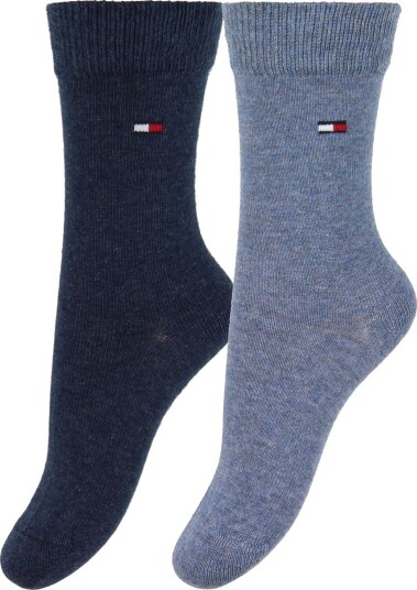 Tommy Hilfiger Sokker   2 pack   Basic   Blå Melert/Navy   Tommy Hilfiger   31/34   Sokker   31 34